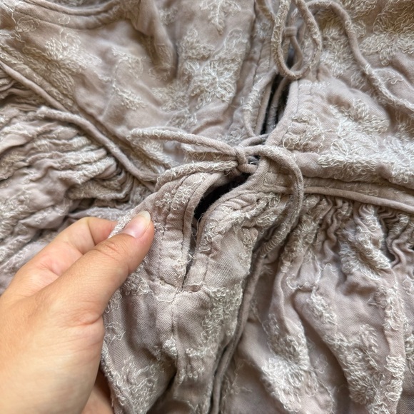 Daughters of India Ishya Gown Dress Soft Mushroom Pink Size XS - Picture 5 of 6